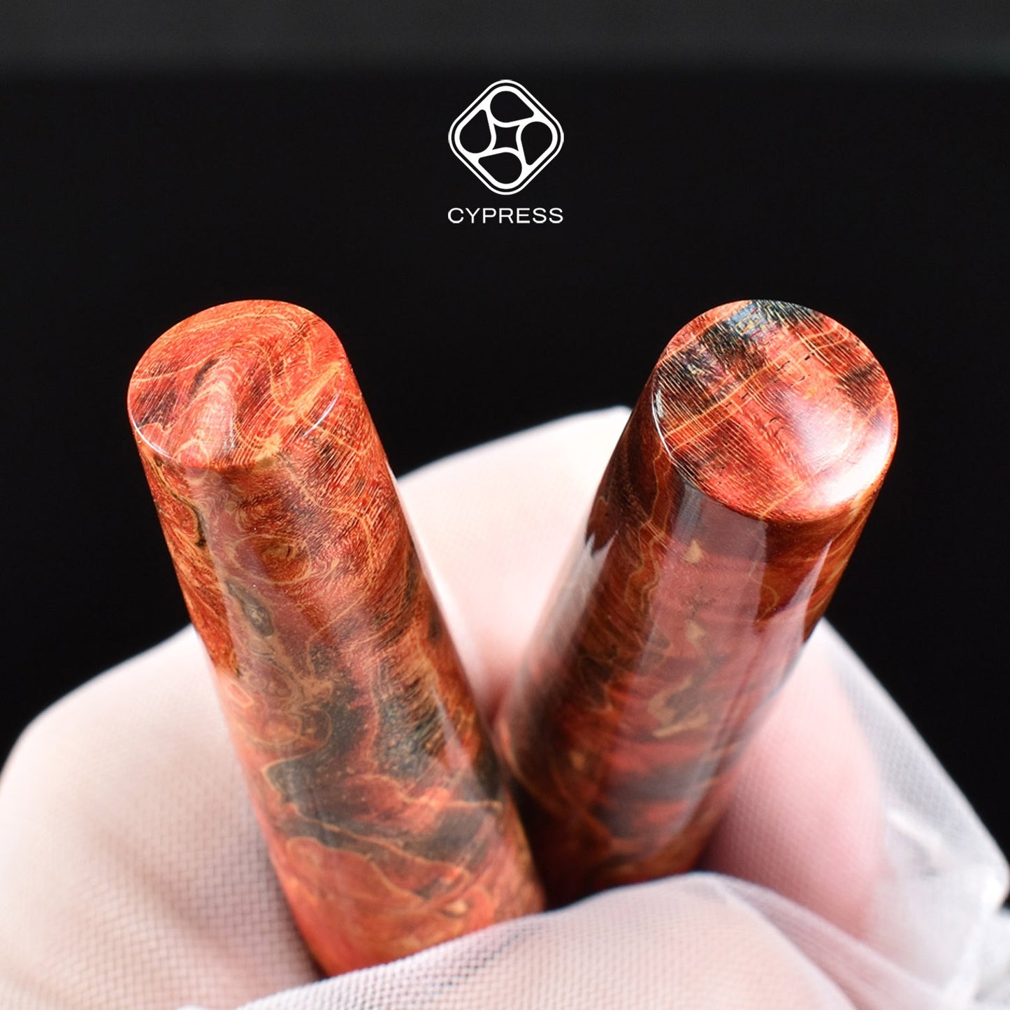 Cypress Composite of Stabilized Wood with Steel Medium Nib