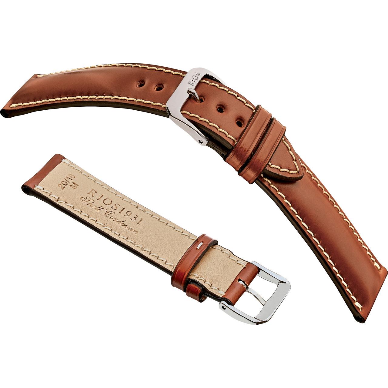 RIOS New York Shell Cordovan Leather Watchband