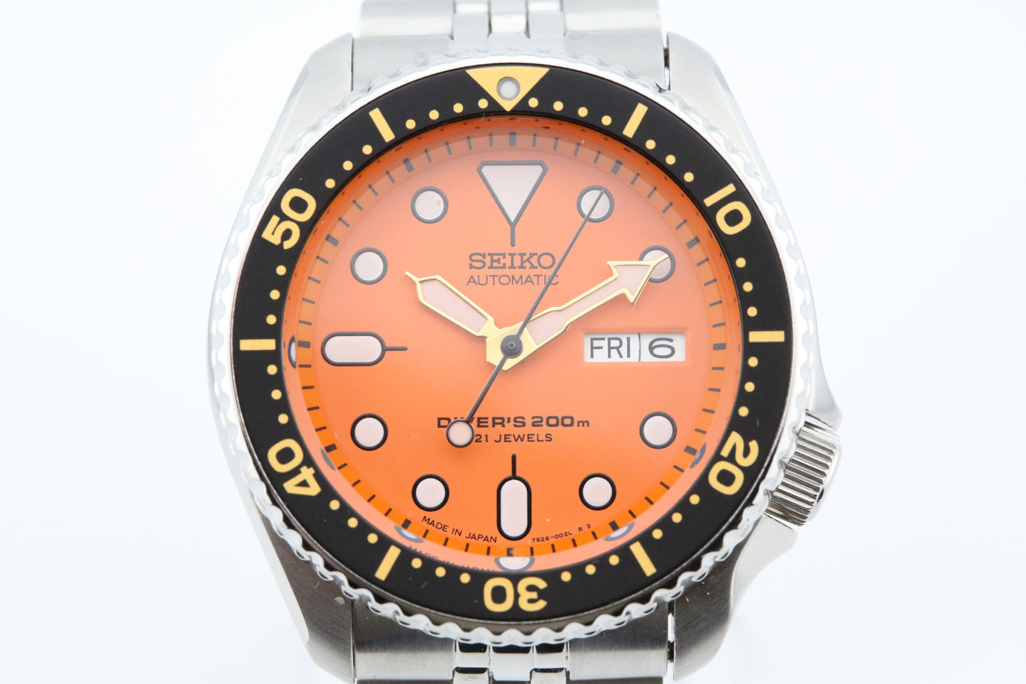 Seiko SKX011J1 Orange Dial