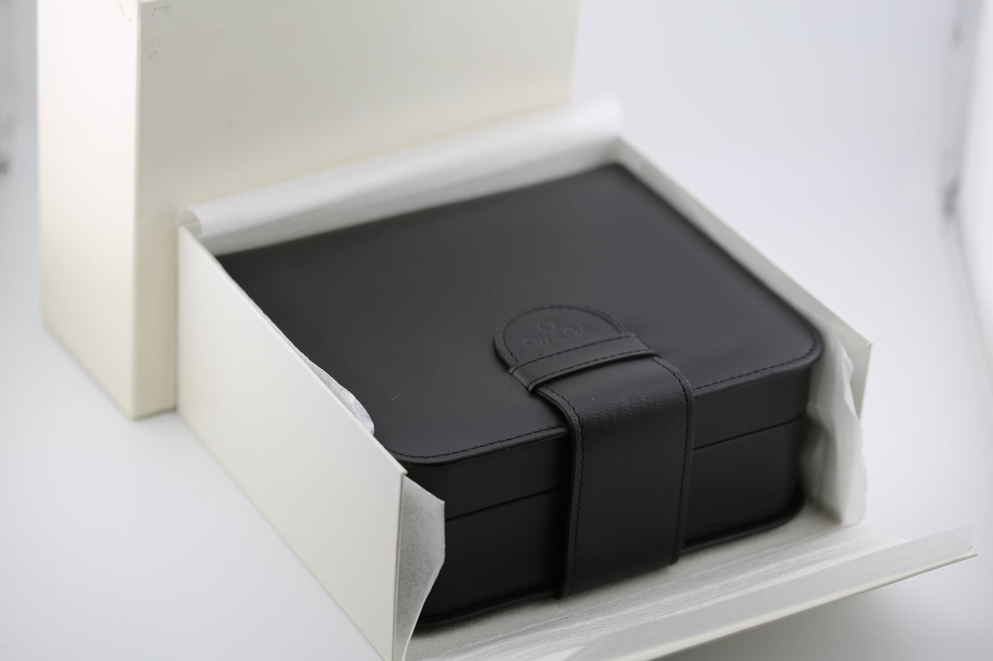 Omega Black Leatherette Watch Box