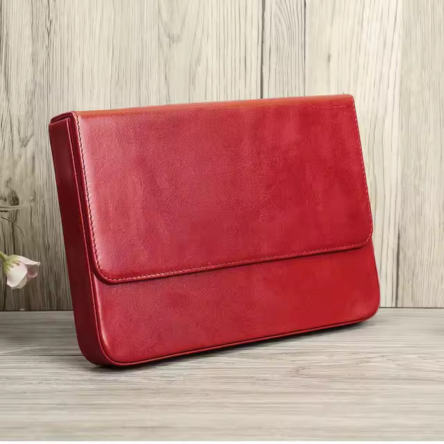 Contacts Family Genuine Leather Pen Case - 12 Slot