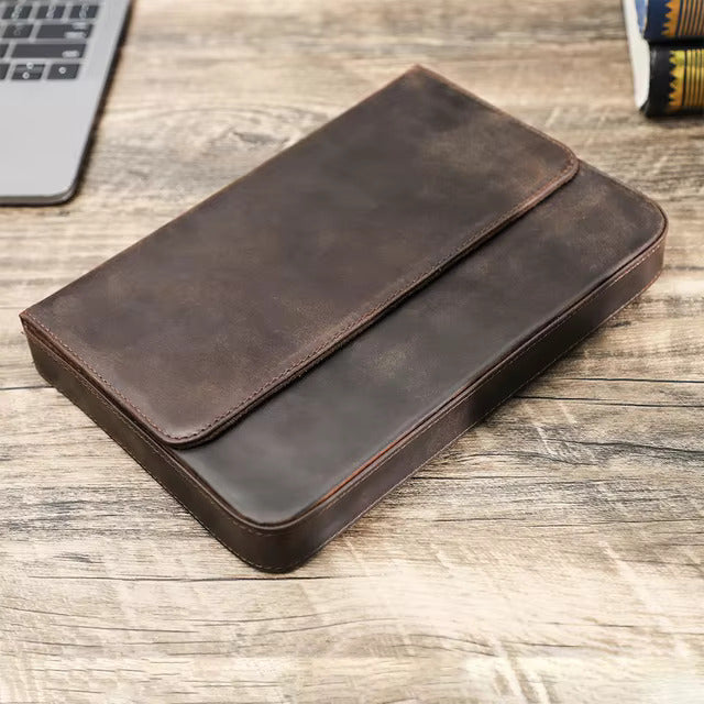 Contacts Family Genuine Leather Pen Case - 12 Slot