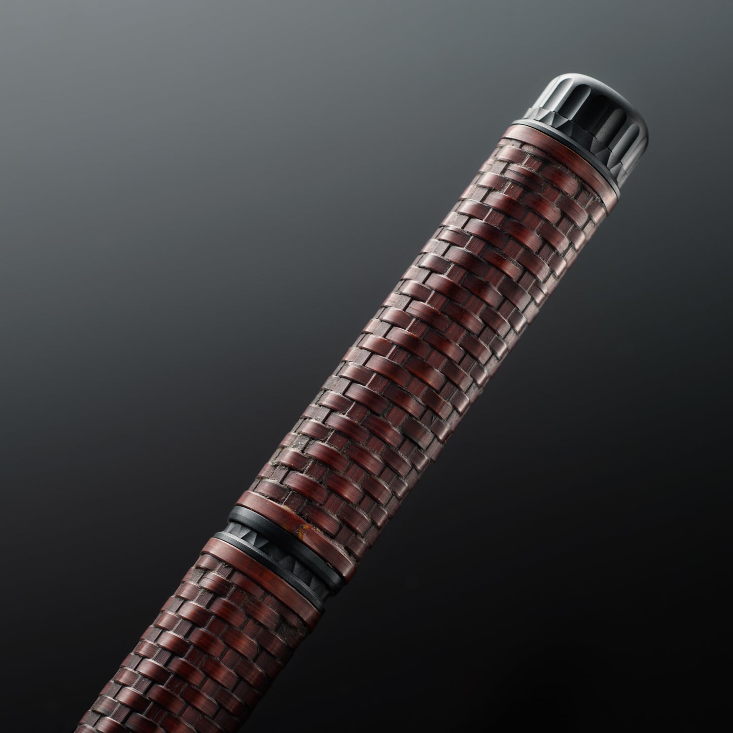 Platinum Izumo Bamboo Weave Benikabairo (Red) Fine Nib