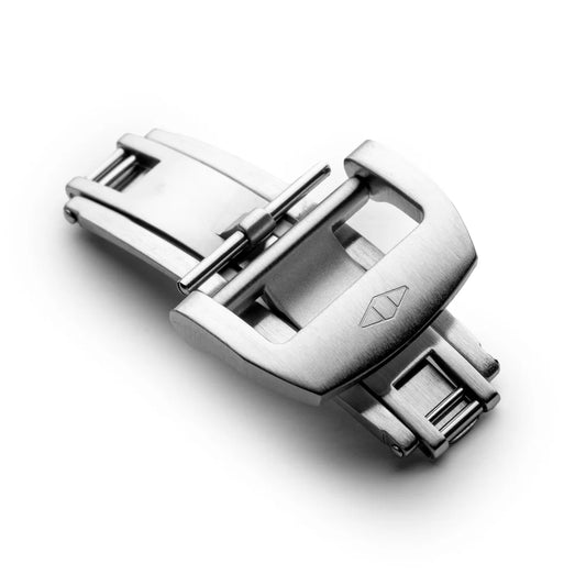 Artem RM Style Deployant Clasp - Brushed Stainless Steel