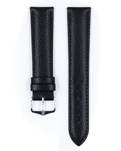 Hirsch Kansas Buffalo Grain Calfskin Watch Strap