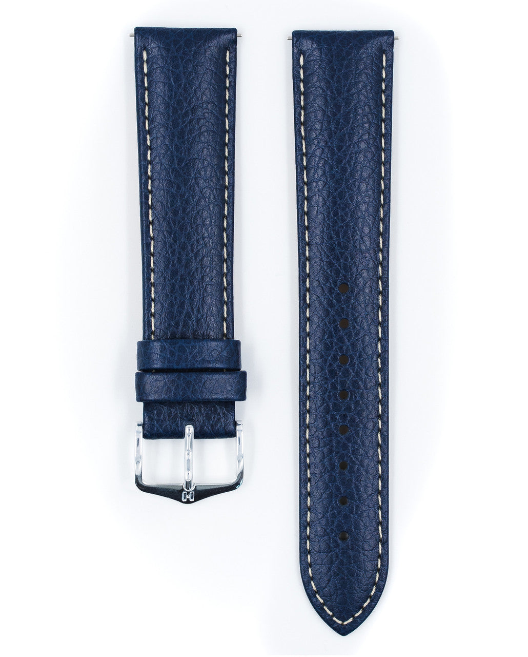 Hirsch Kansas Buffalo Grain Calfskin Watch Strap