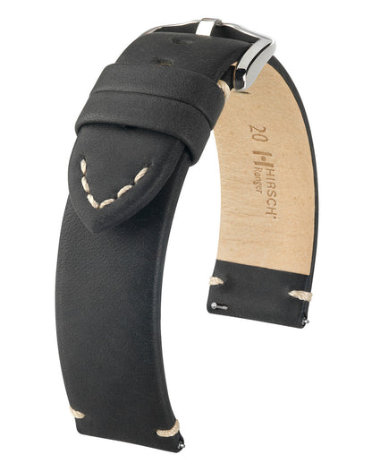 Hirsch Ranger Vintage Style Calfskin Watch Strap