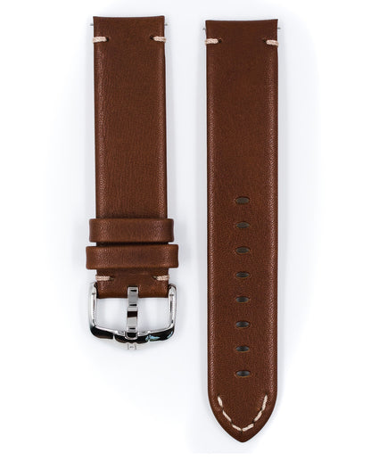 Hirsch Ranger Vintage Style Calfskin Watch Strap