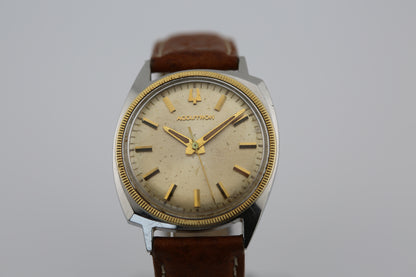 Bulova Accutron 214 Two Tone 14K Gold