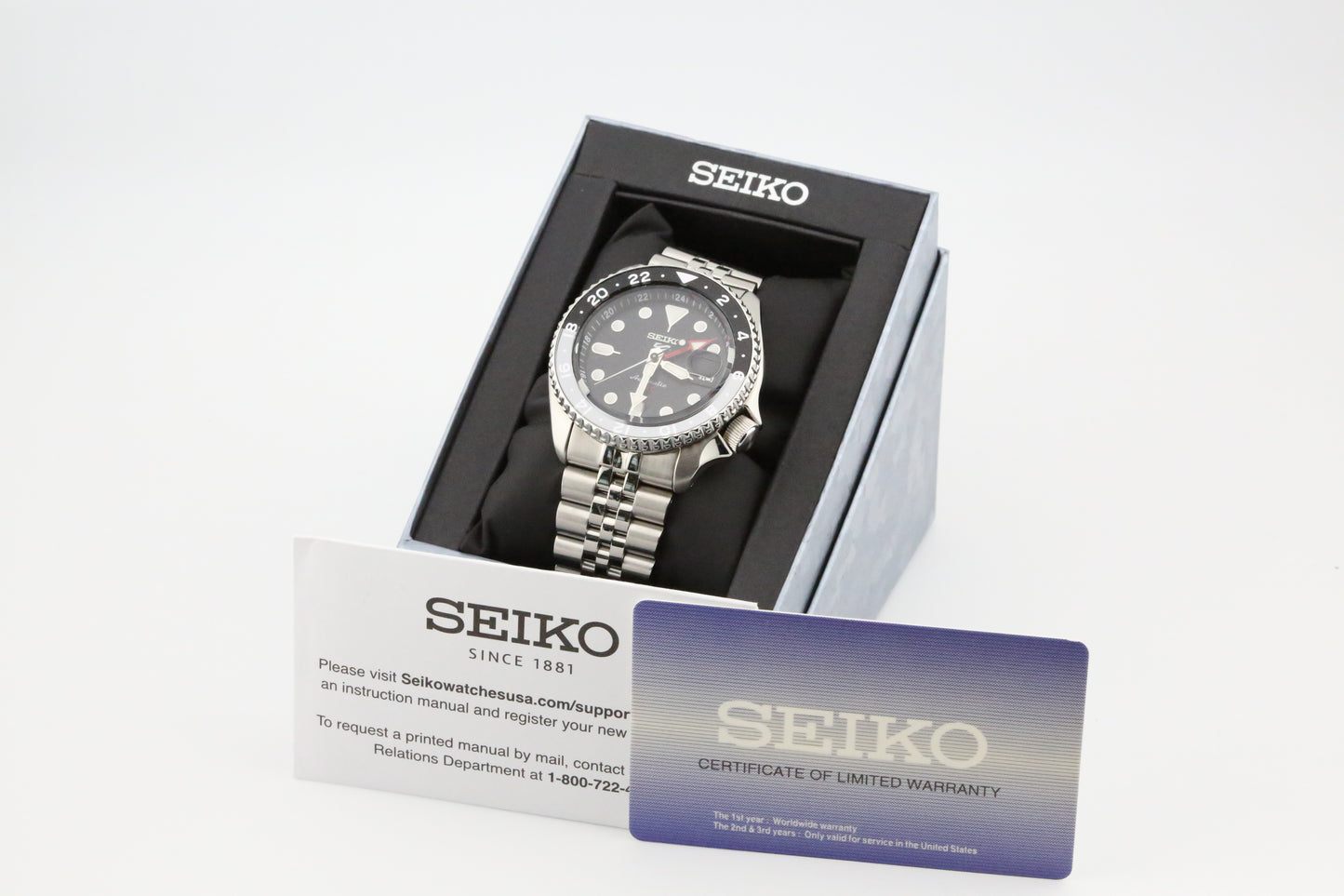 Seiko 5 Sports GMT Black