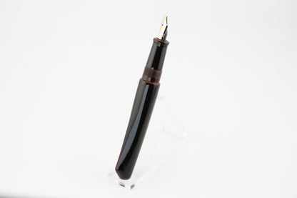 Nakaya Dorsal Fin 2 Kuro-Tamenuri with Soft-Medium 14k Two-Tone Nib