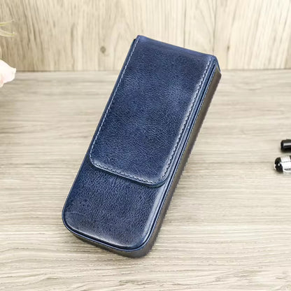 Contacts Family Genuine Leather Pen Case - 3 Slot