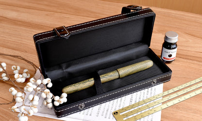 Cypress Exquisite Pen Box - Leatherette with Snap Closure