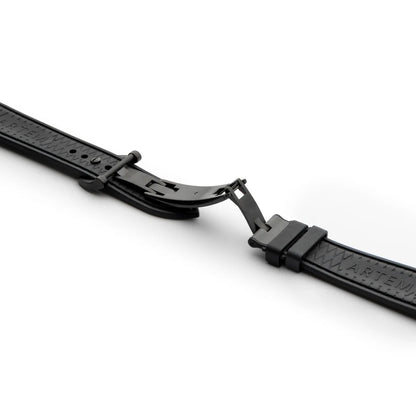 Artem HydroFlex™ Grey Hybrid FKM Watch Strap with Grey Stitching