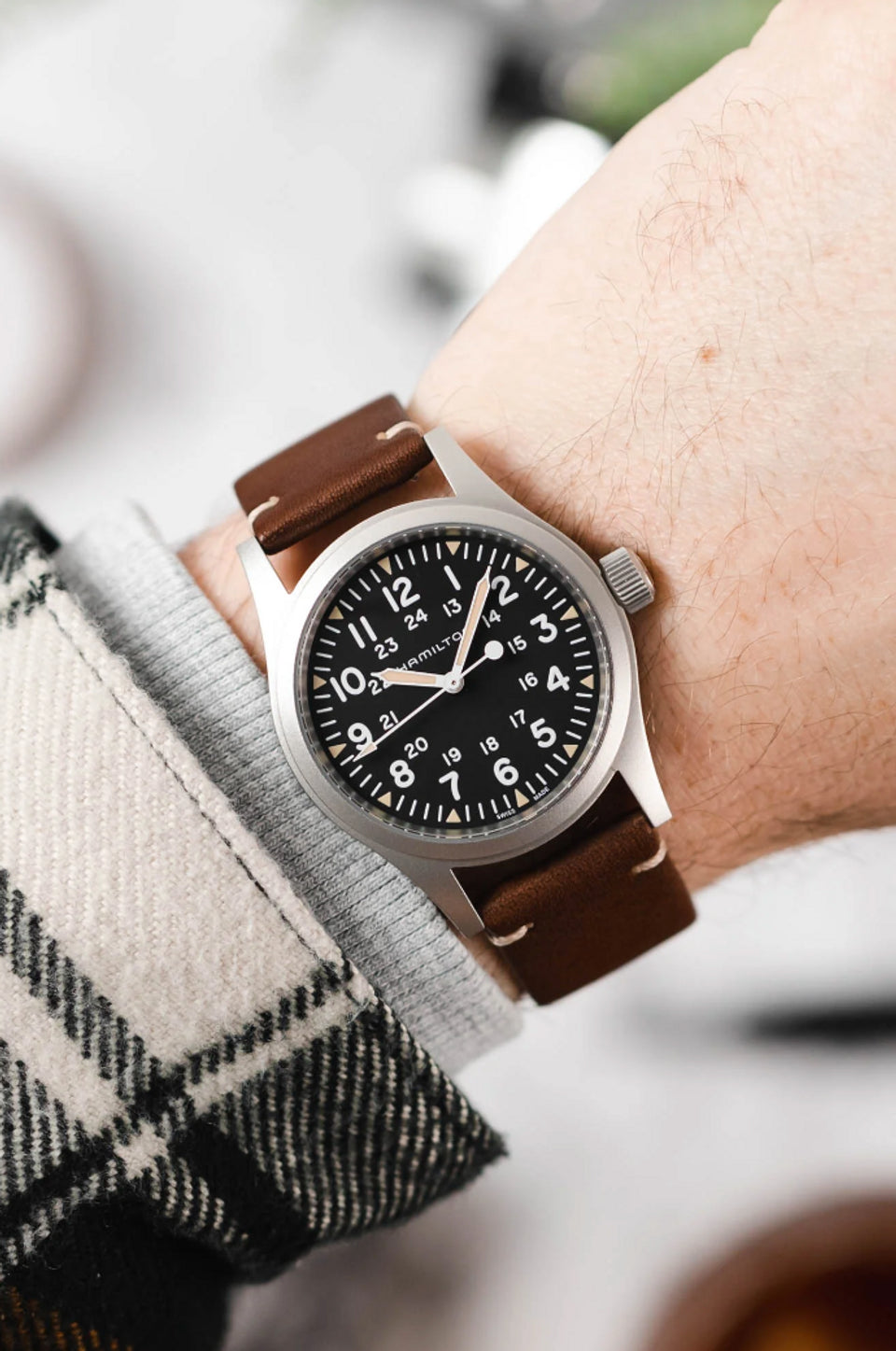 Hirsch Ranger Vintage Style Calfskin Watch Strap
