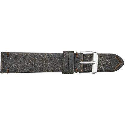 Fleurus Vintage Crust Matching Stitch Leather Watchband