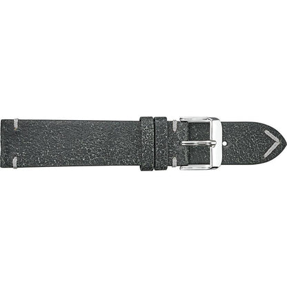 Fleurus Vintage Crust Contrast Stitch Leather Watchband